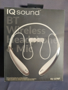 IQ Sound White Wireless Bluetooth Headphones & Mic New Review