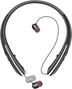 Bluetooth Headphones,Neckband Wireless Bluetooth 5.0 Headset Hi-Fi Stere (Black) Review