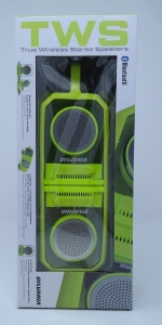 Sylvania TWS True Wireless Stereo Bluetooth Speakers Pair SP833 Citrus Green NEW Review