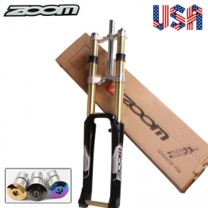 US ZOOM 26″ Coil Spring Suspension Fork 170mm Travel MTB/DH Bike Thru Axle Disc Review