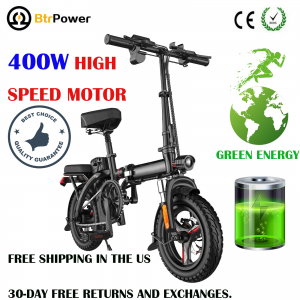 Adult 14″ 400W Motor Folding Ebike City Electric Bike 48V 15AH Battery Safe Review