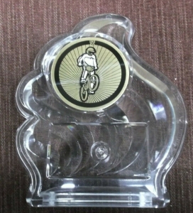 BMX insert trophy clear acrylic holder award Review