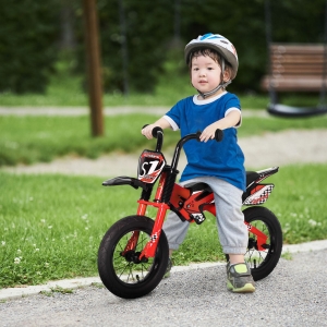 Kids Balance Bike with Motor Bike Style, Big Tire Push Bike with Soft Handles Review