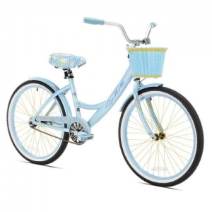 24 inch Kent La Jolla Girls Cruiser Bike with Basket, 1 Speed, Light Blue Review