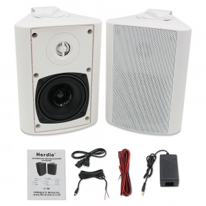 Herdio 4″ Home Speaker Outdoor Indoor Bluetooth Speakers Wall Mount Garden Patio Review