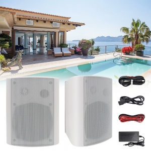 Herdio 5.25″ 200W Wired Outdoor Bluetooth Speakers Patio with Superior Stereo US Review