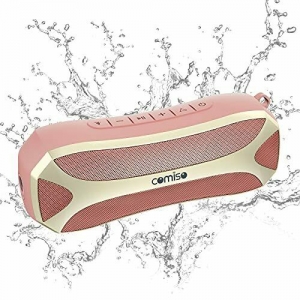 COMISO Portable Bluetooth Speakers, Waterproof IPX7 Outdoor Speaker with Light Review