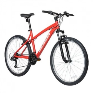 26″ Rockrider Aluminum Unisex Mountain Bike, 21 Speed, Medium Frame, Red Review