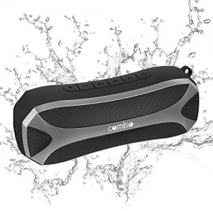 Portable Bluetooth Speakers, IPX7 Waterproof LED Light 20W Wireless Loud Black Review