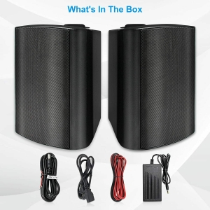 5.25″ Indoor Outdoor Bluetooth Speakers Waterproof Wireless Patio Wall Mount USA Review