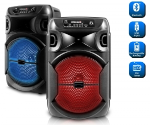 (2) Technical Pro BOOMPACK8 8″ Powered Wireless Rechargeable Bluetooth Speakers Review