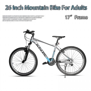 Mens Mountain Bike Front Suspension 27-Speed 26” Wheels 17” Aluminum Frame Review