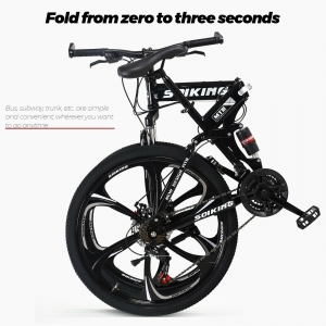 26inch Folding Mountain Bike Shimanos 21 Speed Bicycle Full Suspension MTB 🐬 Review