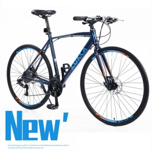 27 Speed Hybrid Bike Disc Brake 700C Road Bike Men Women’s City Bicycle Navy Review