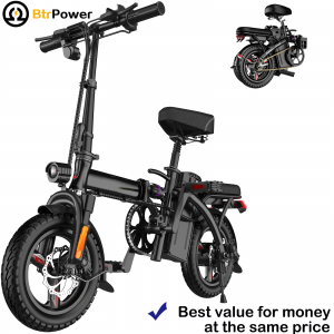 48V 15AH Battery Electric Bike 14” ebike 400W Folding City Commuter Bicycle LCD Review