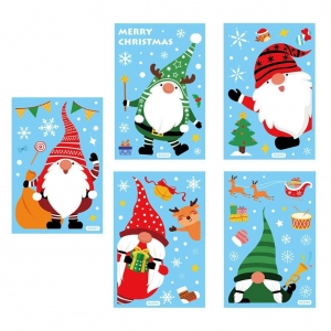 Decorations Stickers 1PCS Christmas Decorations Electrostatic Elk Snowman Review