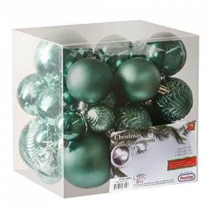 Prextex Peacock Green Christmas Ball Ornaments for Christmas Decorations – 36… Review
