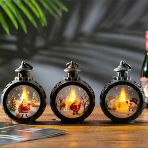 Led Lights Ornaments Christmas Tree Pendant Christmas Decorations Santa Candle  Review