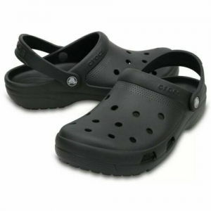 Crocs Coast Clogs Black Shoes Slides Sandals Unisex Mens 9 Womens 11 204151 001  Review