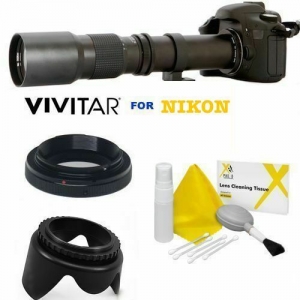 Vivitar 500mm/1000mm F8 Preset Telephoto Lens For Nikon D3200 D3100 D3000 D60 Review