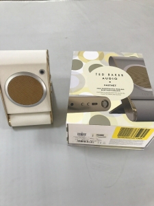 Ted Baker Bluetooth Speakers Portable Audio FASTNET NEW NIB white Gold $379 Review