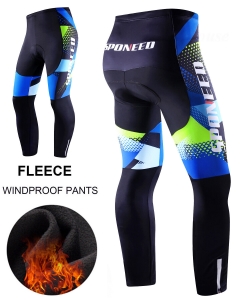 Mens Bike Tights Thermal Fleece Cycling Pants Windproof Winter Bicycles Trousers Review