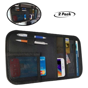 2 Pack Car Accessories Sun Visor Organizer Interior Pocket Holder Organizer Bag Review