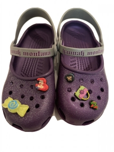Hannah Montana kids Girls crocs Purple size 2-4 Review