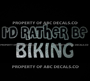 VRS ID RATHER BE BIKING Cycling Bicycling Road Velodrome Race CAR METAL DECAL Review