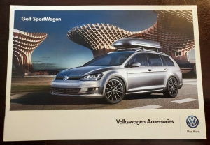 VW Volkswagen Golf SportWagen 16-page Factory Car Accessories Brochure Catalog Review