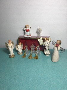 Lot Of 9 Holiday Christmas Decorations Angels Gorham Angel Tree Snowman Review