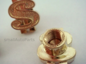 (2) Gold Dollar $ Sign Tire/Wheel Stem VALVE CAPS for Motorcycle/Bike/Bicycle Review