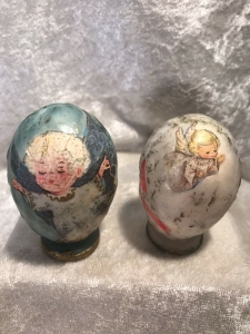 Vintage Wax Egg Shaped Angel Christmas Decorations Review