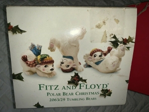 Fitz and Floyd Christmas Decorations Polar Bear Christmas 2063/29 MINT NEW RARE! Review