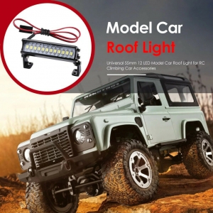 RC Car Roof Light 55mm 12 LED Light Lamp Roof Bar For Climbing Car Accessories Review