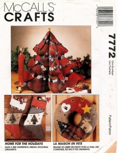 McCall’s Christmas Decorations Pattern 7772 UNCUT Review