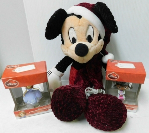 Lot of 3 Disney Christmas Decorations Plush & Ornaments Mickey McStuffins Sofia Review