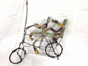 Folk Art Bicycle Riders Ceremonial Festival Toy Unique Rare Art Work Review