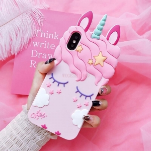 3D Cartoon Unicorn Case for iPhone Cases Cute Horse Toy Soft Silicone Cover  Review