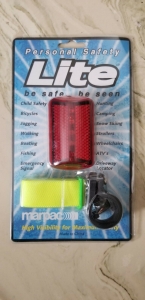 Personal Clip-On Safety Light for Bicycles/Belt/Backpack With Elastic Band Review