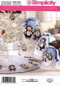 Simplicity Christmas Decorations Penguins Pattern 2532 UNCUT Review