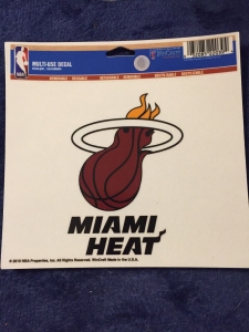 Miami Heat Official NBA 4.5″ x 6″ Car Window Cling Decal Heat by Wincraft 220394 Review