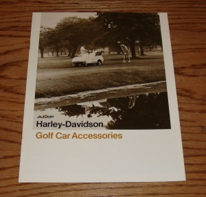 Original 1980 Harley-Davidson Golf Car Accessories Sales Brochure 80 AMF Review