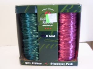 ROSE PINK & GREEN GIFT RIBBON DISPENSER PACK CHRISTMAS DECORATIONS CRAFTS Review