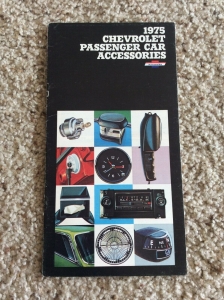 1975 Chevrolet Passenger car accessories sales handout. Review