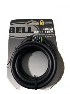 BELL Bicycle Combination Cable Lock 8MMX5FT Protective Cover NEW~BB106  Review