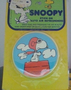 Vintage Peanuts Snoopy Flying Ace Auto Air Freshener 1965 Rare NIP Review