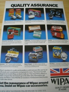 WIPAC CAR ACCESSORIES POSTER ADVERT READY TO FRAME APPROX A4 SIZE FILE D Review