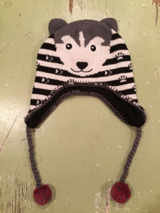 Darling Crocs Hat Husky Dog Black White And Gray  Size 2-4  Review