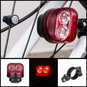 Intelligent Bicycle Taillight XPE Red LED Warning Light Tail Light MTB Rear Lamp Review